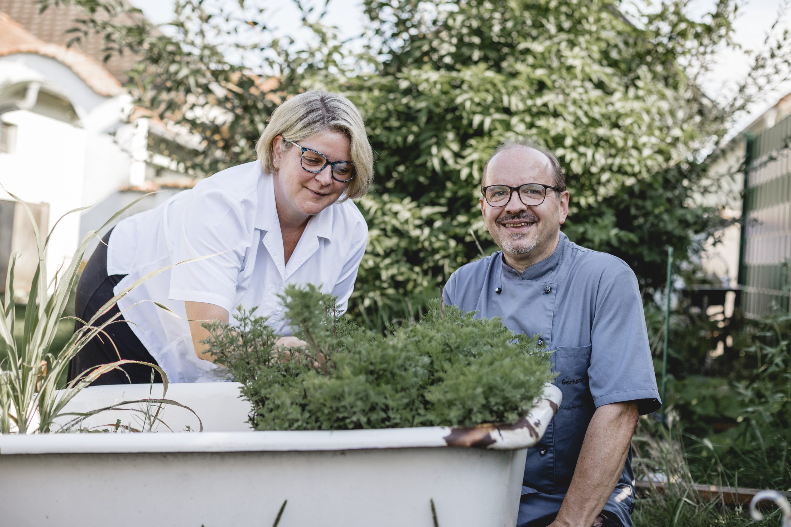 Wirtsleute Gerhard und Isabella Bauer
