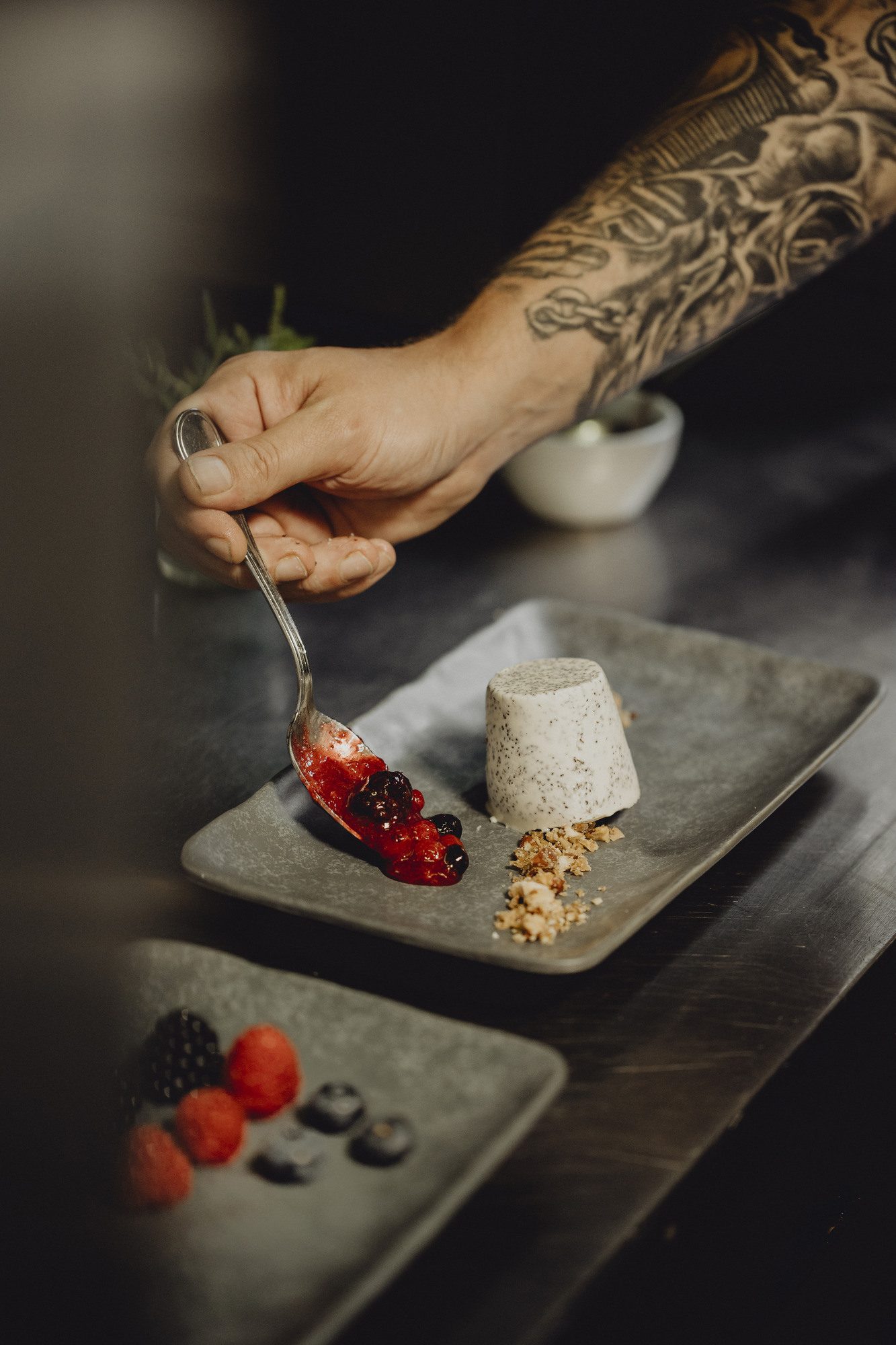 Mohn-Pannacotta