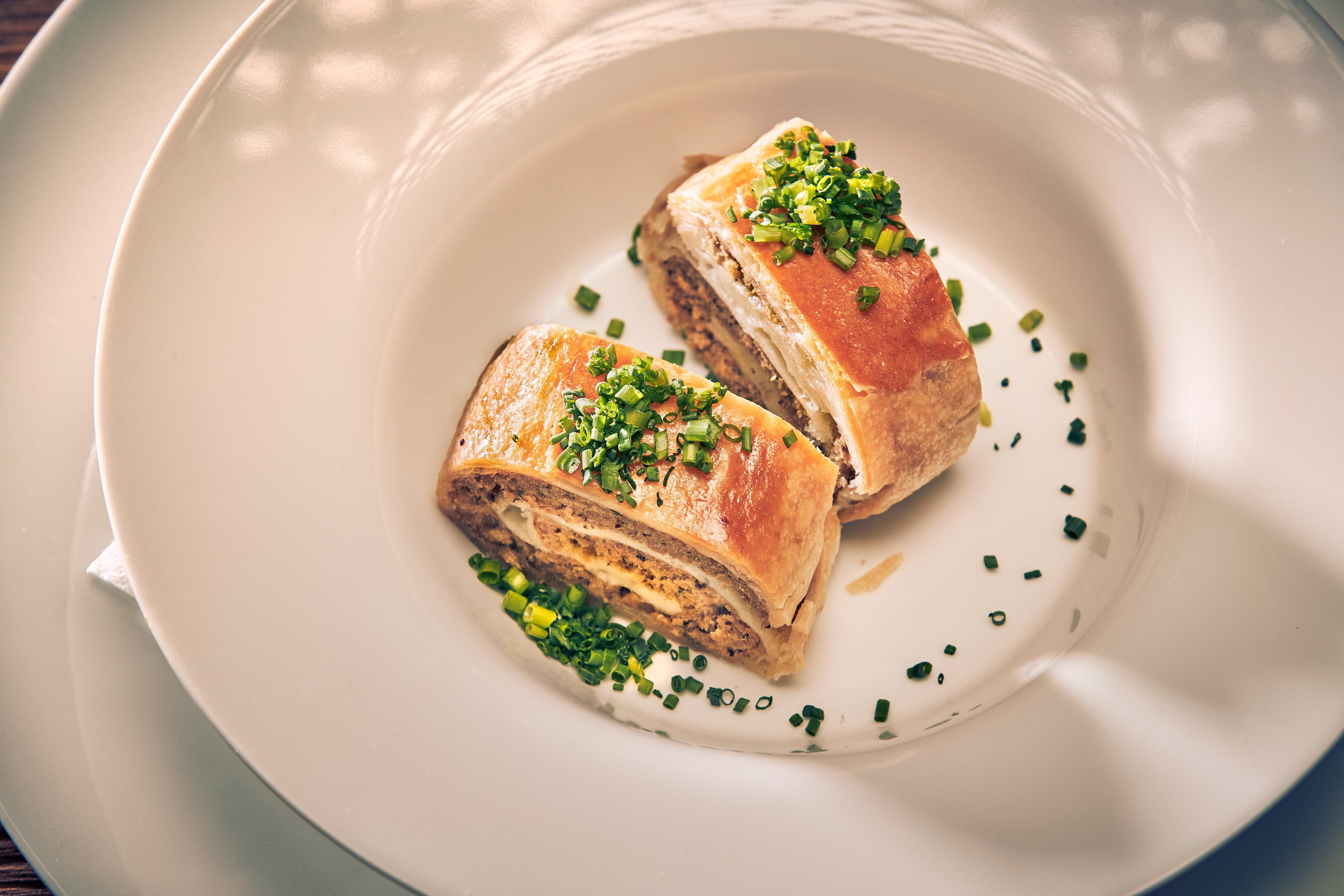 Traditioneller Fleischstrudel
