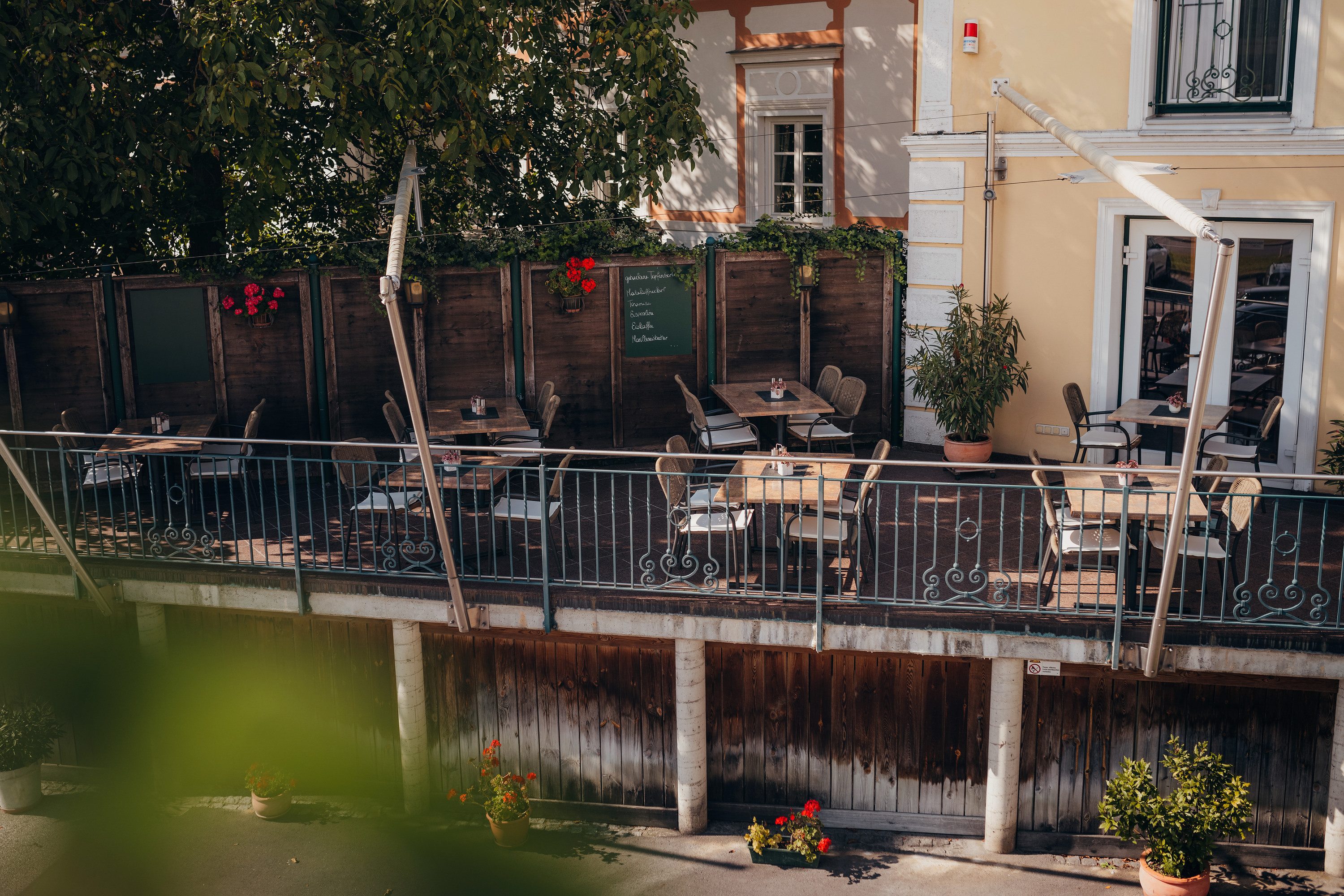 Radfreundliches Wirtshaus am Donauradweg