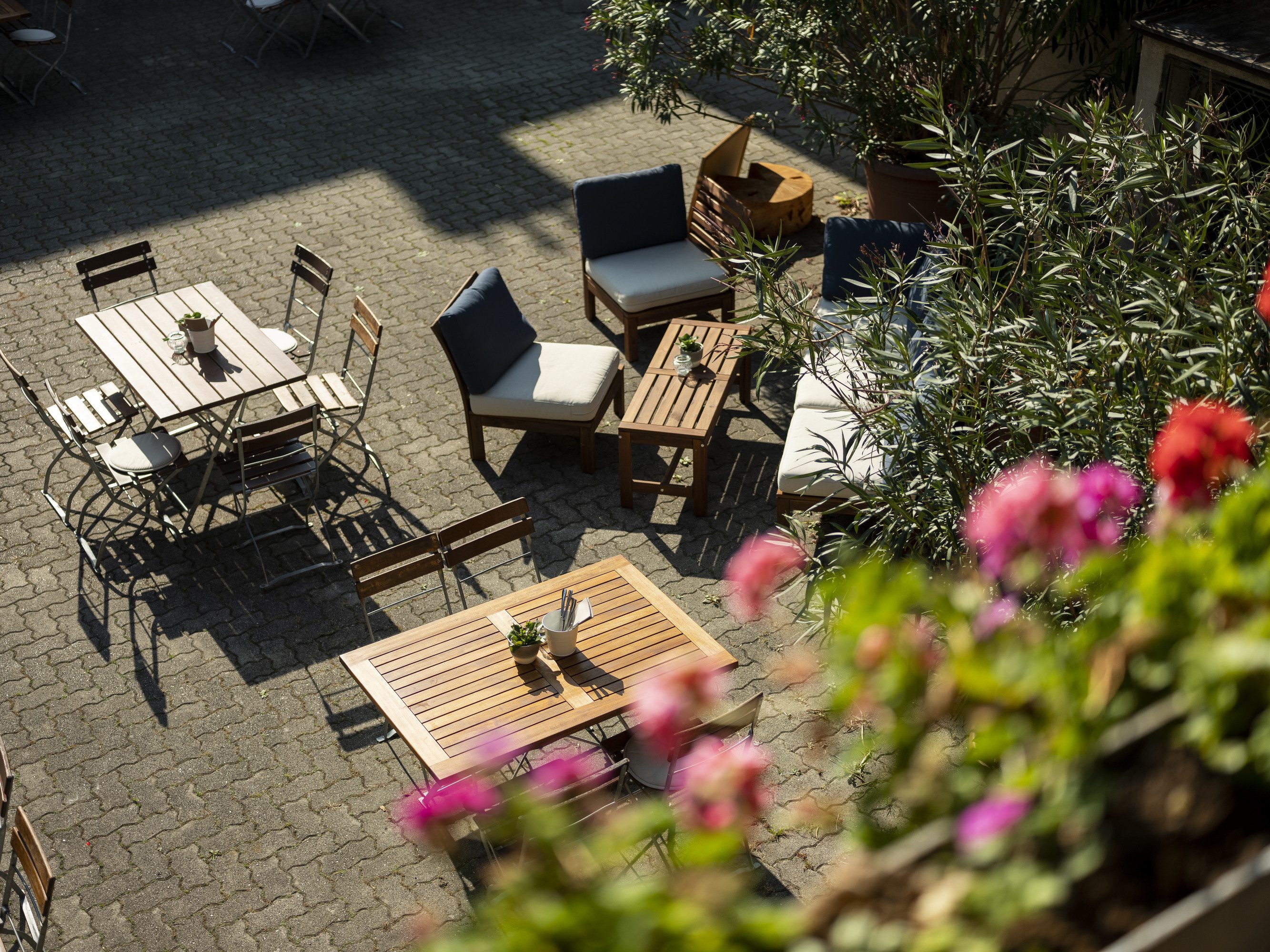 Gastgarten im Innenhof
