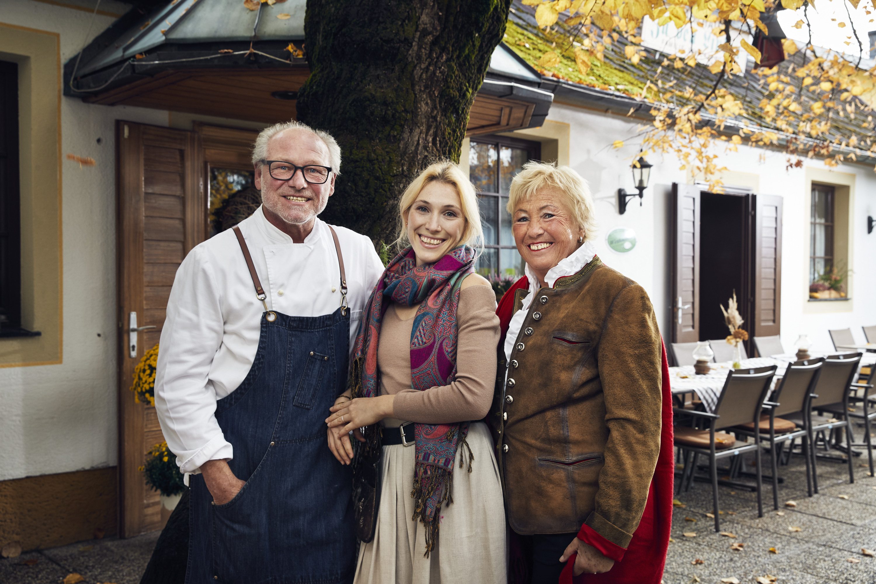 Familie Erich, Katharina und Elisabeth Bruckberger