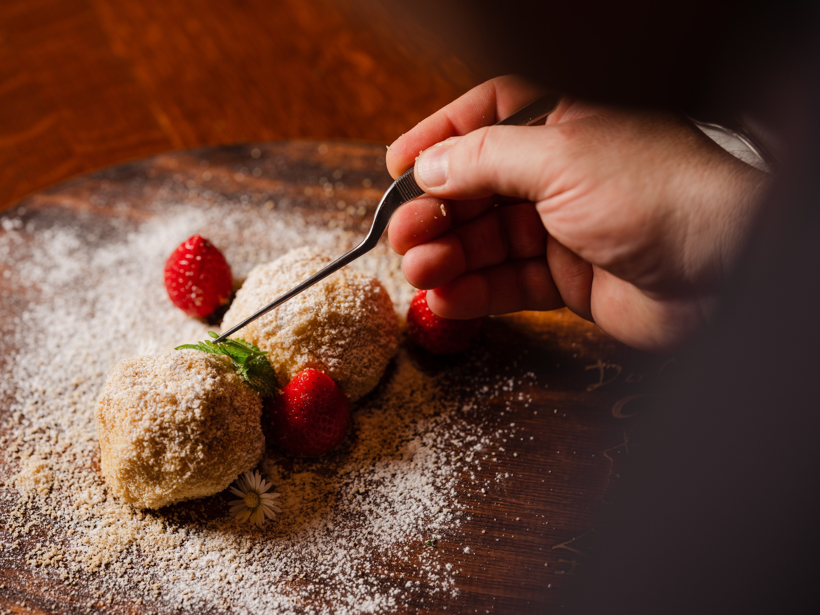 Fruchtige Knödel je nach Saison