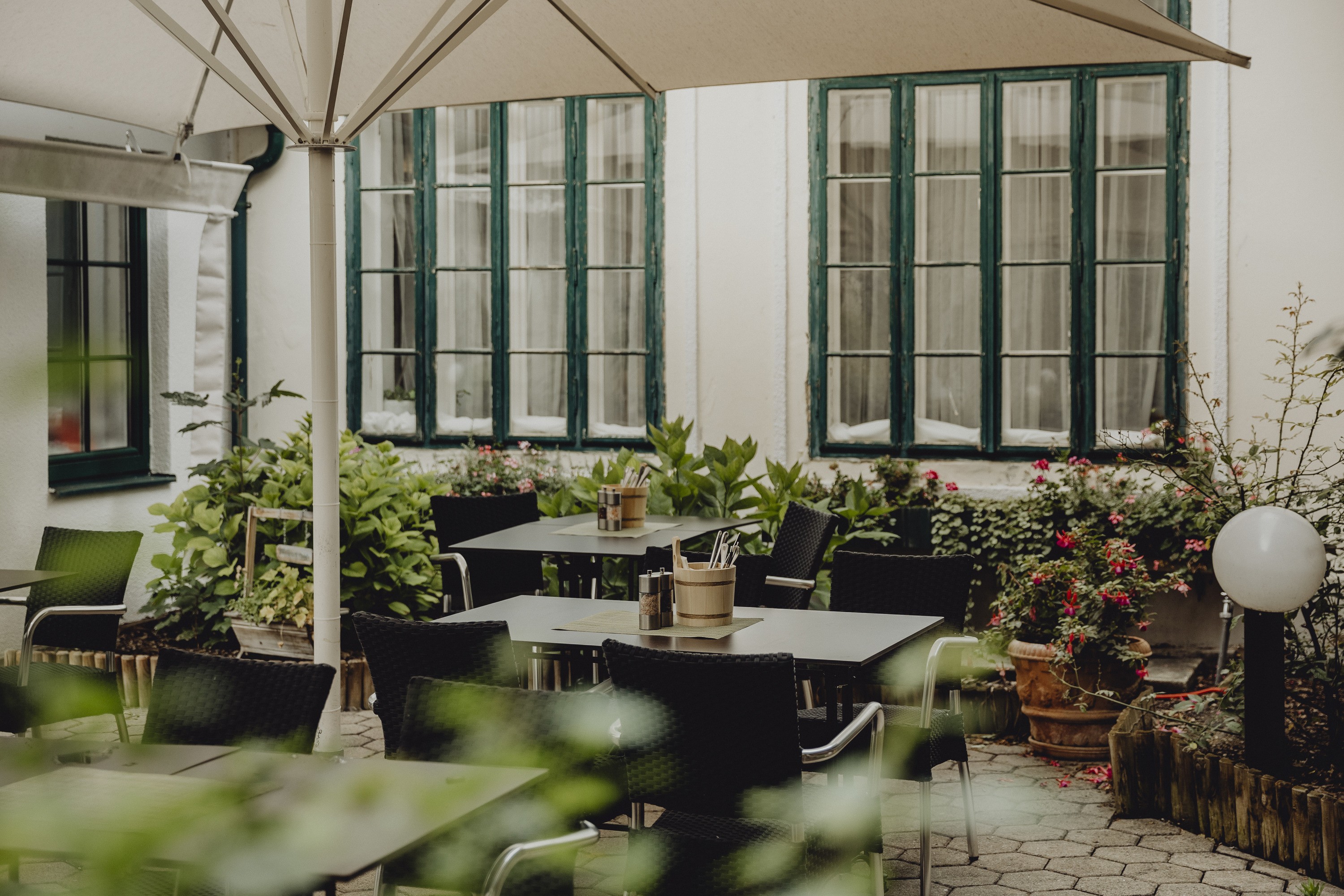 Romantische Terrasse