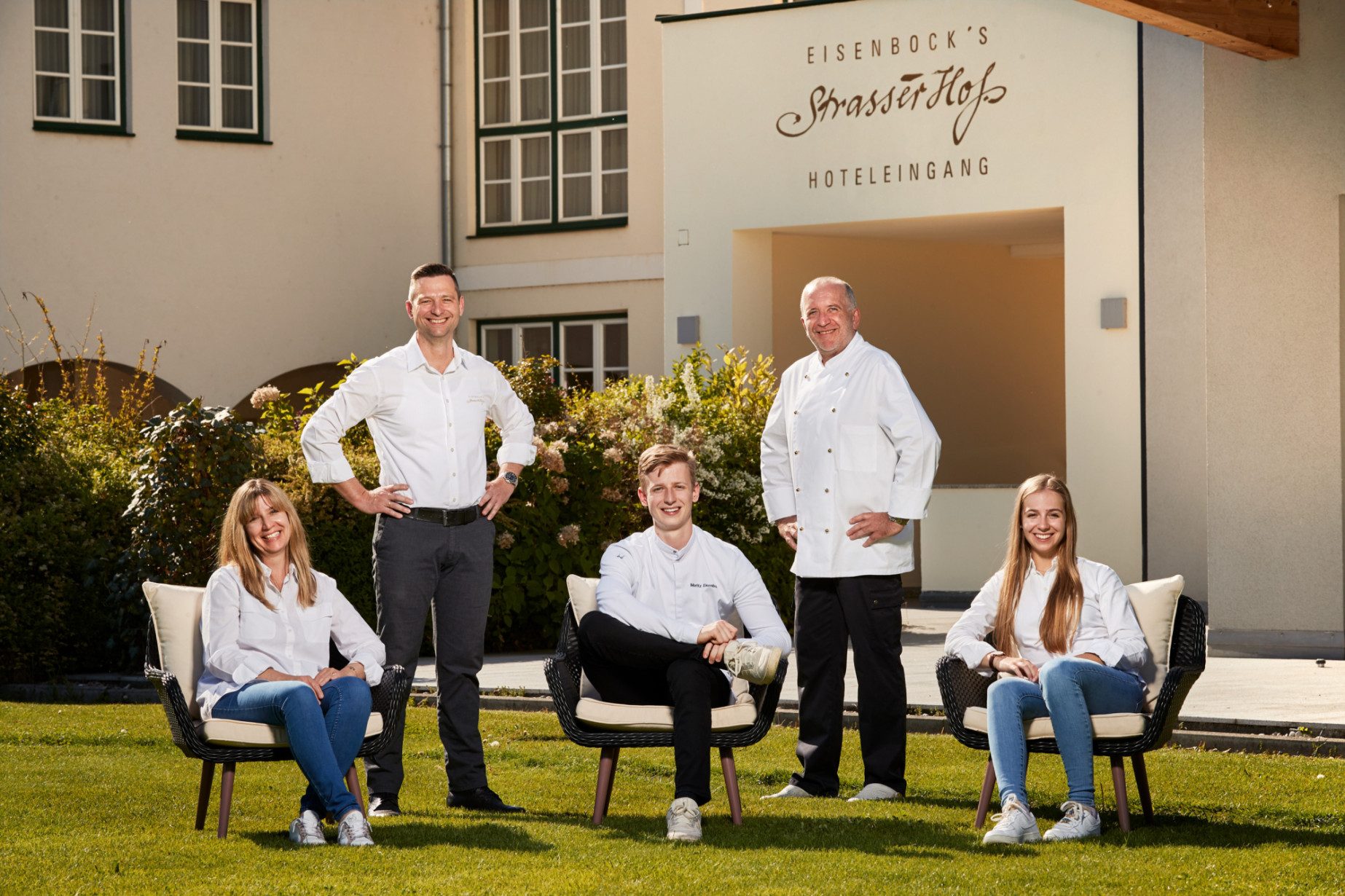 Familie Eisenbock & Chefkoch Christian Schimann