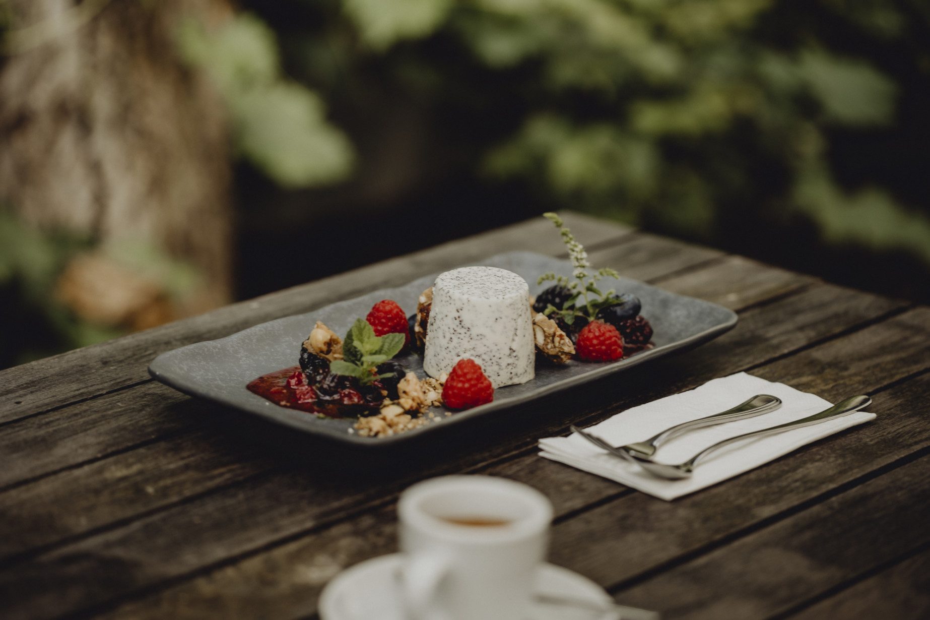 Mohn-Pannacotta