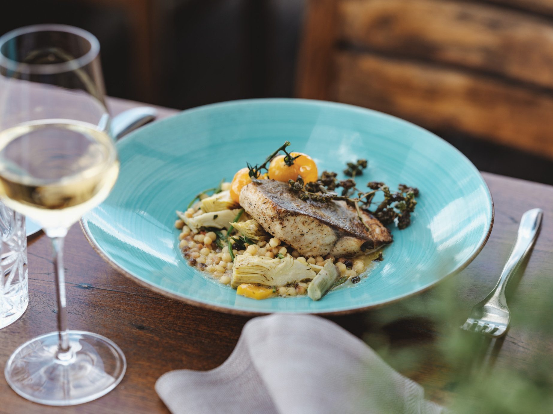 Gebratener Seesaibling, 3erlei Marchfeld Spargel