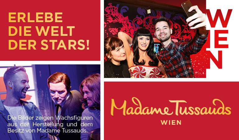 Madame Tussauds Wien: 50% mit der CARD gespart